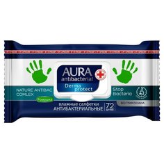 Салфетки влажные AURA антибактериальные 72шт. 2 шт.