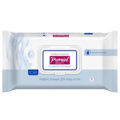 Салфетки влажные PREMIAL natural универсальные с термальной водой 100шт/уп 2 шт.
