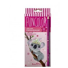 Карандаши цветные 12 цв. FUNCOLOR пластиковые, 30-0060-2 3 шт. Bruno Visconti