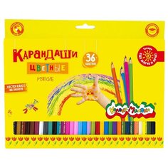 Карандаш цветные Каляка-Маляка 36 цв. шестигр.дерев