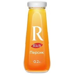 Сок Rich персик стекл. бут. 0,2л 12 шт/уп