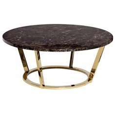 Стол журнальный Dark Emperador Размер: 100*40,6*100 см Garda Decor