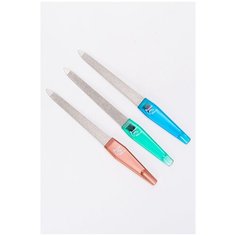 Пилка для ногтей алмазная, цвет в ассортименте, 1 шт 701102 Мультиколор Lei