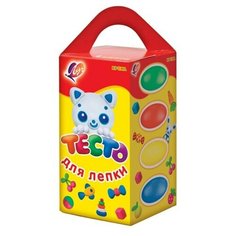 Набор для творчества тесто для лепки 4цвета, 26С 1590-08 3 шт. Луч