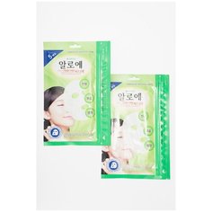 Маска для лица 5+1 Успокаивающая с алоэ и стволовыми клетками Facial Mask Pack Aloe, 2 шт. по 120 г 210755_2шт Без цвета Well Being Health Pharm