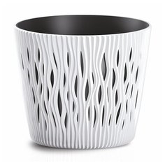 Кашпо Prosperplast Sandy Round, 22.5х19.2 см белый