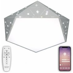 Управляемая светодиодная люстра с пультом Natali Kovaltseva LED LAMPS 81206 490 мм 80 Вт