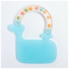 Крошка Я Прорезыватель с погремушкой «Китенок», цвет микс