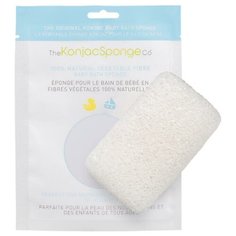 Детский спонж конняку для тела без добавок 801070 Белый Onesize The Konjac Sponge Company