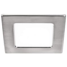 Светильник LED ультратонкий встраиваемый 5W 4000K 325LM квадрат никель 20x80MM 1/50 Luminarte