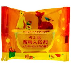 Charley Sommelier Соль-таблетка для ванн с ароматом манго и апельсина, 40 г