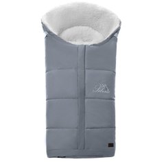 Конверт-мешок Nuovita Siberia Bianco меховой 90 см серый