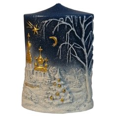 Свеча малая "Новогодняя", 11*8*5см Мир свечей