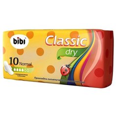 Bibi прокладки Classic Normal Dry, 4 капли, 10 шт.