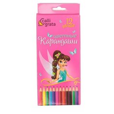 Calligrata Набор цветных карандашей Принцесса 12 цветов (129802)