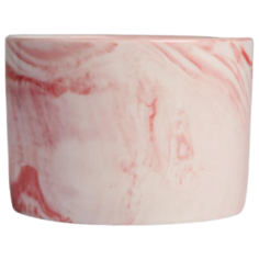 Кашпо Дарите счастье Мрамор 5.5 х 8 см розовый