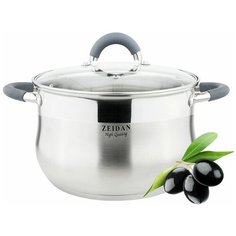 Кастрюля со стеклянной крышкой ZEIDAN Z-50254 - 6,6 л
