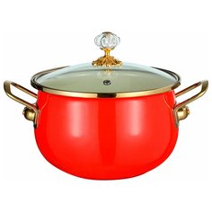 Кастрюля с крышкой 4,0 л (Ø20 см) ZEIDAN Z-80116-01 Scarlet