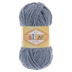 Пряжа Alize Softy, 50 г, 115 м, 119 серое небо