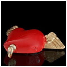 Вешалка "Сердце с крыльями" красная Antartidee