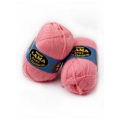 Пряжа Малышок (2 мотка), 260м. 100г., камтекс, розовый 056