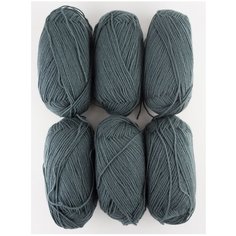 Пряжа Пехорка Детская новинка, 100 % акрил, 50 г, 200 м, 6 шт., 490 самшит