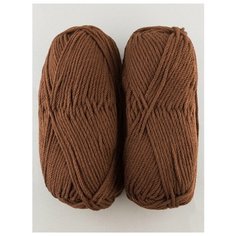 Пряжа "Акварель" 100 г, 110 м (2 мотка)., камтекс, грильяж