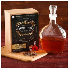 Подарочный набор для приготовления алкоголя «Коньяк»: набор трав и специй, штоф 500 мл Без бренда