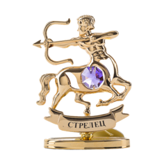Статуэтка Made with Swarovski Elements Стрелец, 9,5 см золотистый