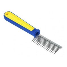 Расческа Buddy разнозубая с деревянной ручкой частая ZM1026-31H (34 шт)