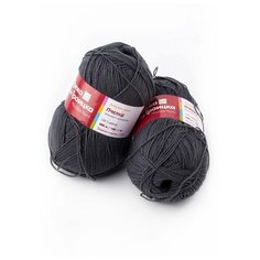 Пряжа Пчелка (2 мотка), 500м. 100г., пряжа из троицка, 0565, темно-серый Троицкая камвольная фабрика