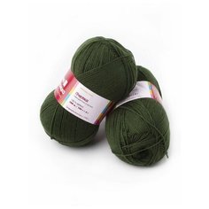 Пряжа Пчелка (2 мотка), 500м. 100г., пряжа из троицка, 3664, светло-зеленый Троицкая камвольная фабрика