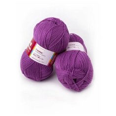 Пряжа Пчелка (2 мотка), 500м. 100г., пряжа из троицка, 0667, фламинго Троицкая камвольная фабрика