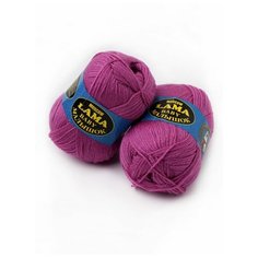 Пряжа Малышок (2 мотка), 260м. 100г., камтекс, пион 156