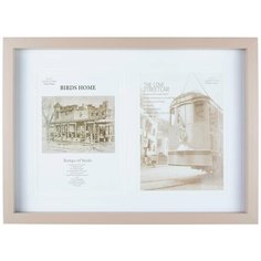 Рамка из МДФ на 2 фотографии 5*7 светло бежевая (YM1960) Todi