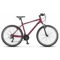 Велосипед Stels Navigator 590 V K010 Бордовый/Салатовый (LU094324) рама 16"