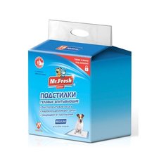 Mr.Fresh Подстилка-пеленка для кошек и собак Expert Regular, впитывающая, 90 см*60 см, 16 шт. F503, 0,950 кг (2 шт)
