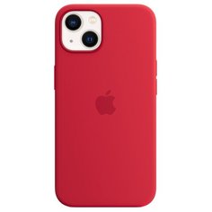 Панель-накладка Apple Silicone Case with MagSafe Red для iPhone 13