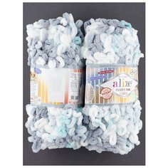 Пряжа "Puffy Fine Color" 100 г, 14 м (2 мотка), ALIZE, цв.5939