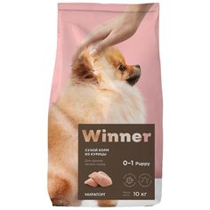 Winner корм для щенков малых пород, курица 800 гр (10 шт)