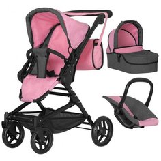 Коляска для кукол Carrello Magia 3 в 1 Pink