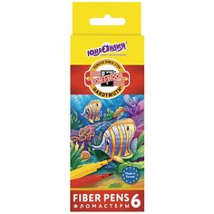 Юнландия Набор фломастеров Подводный мир (151622), 6 шт., 12 упаковок