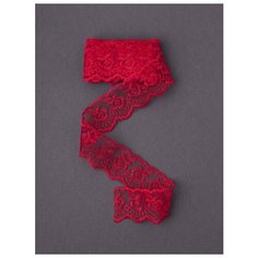 Кружево капроновое ширина 45мм (2,0м.), IDEAL, TBS.30010026 красный