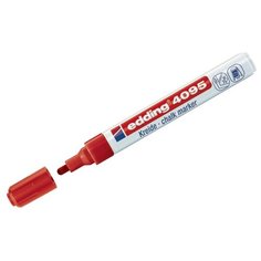 Маркер меловой Edding "E-4095 chalk marker" красный, 2,0-3,0мм, водная основа, 10 шт. в упаковке
