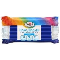 Комплект пластилина "Классический", синий, 50 г (10 штук в комплекте) Gamma