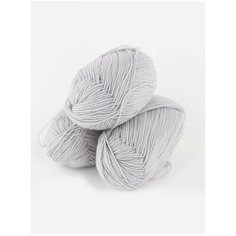 Пряжа Пехорка Детская новинка, 100 % акрил, 50 г, 200 м, 3 шт., 08 св.серый