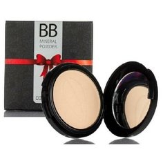 Ines Cosmetics Пудра компактная с зеркалом BB Mineral легкий загар