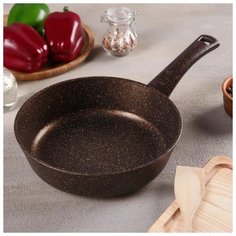 Сковорода 22 см ТИТАН & ГРАНИТ (БРОНЗА), индукционное дно, АП 5434928 Маруся