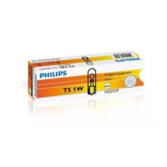 Лампа WB T5 12V 1W W2X4.6d, PHILIPS, 12521CP