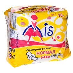 Mis прокладки Ультратонкие Нормал софт, 4 капли, 10 шт.